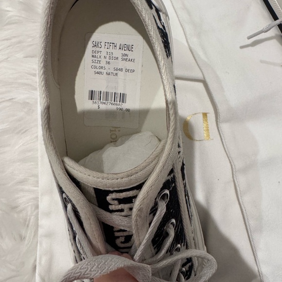 Embroidered Cotton Platform Sneakers NEW - Picture 3 of 6